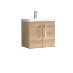 600mm Wall Hung 2-Door Vanity & Basin 1