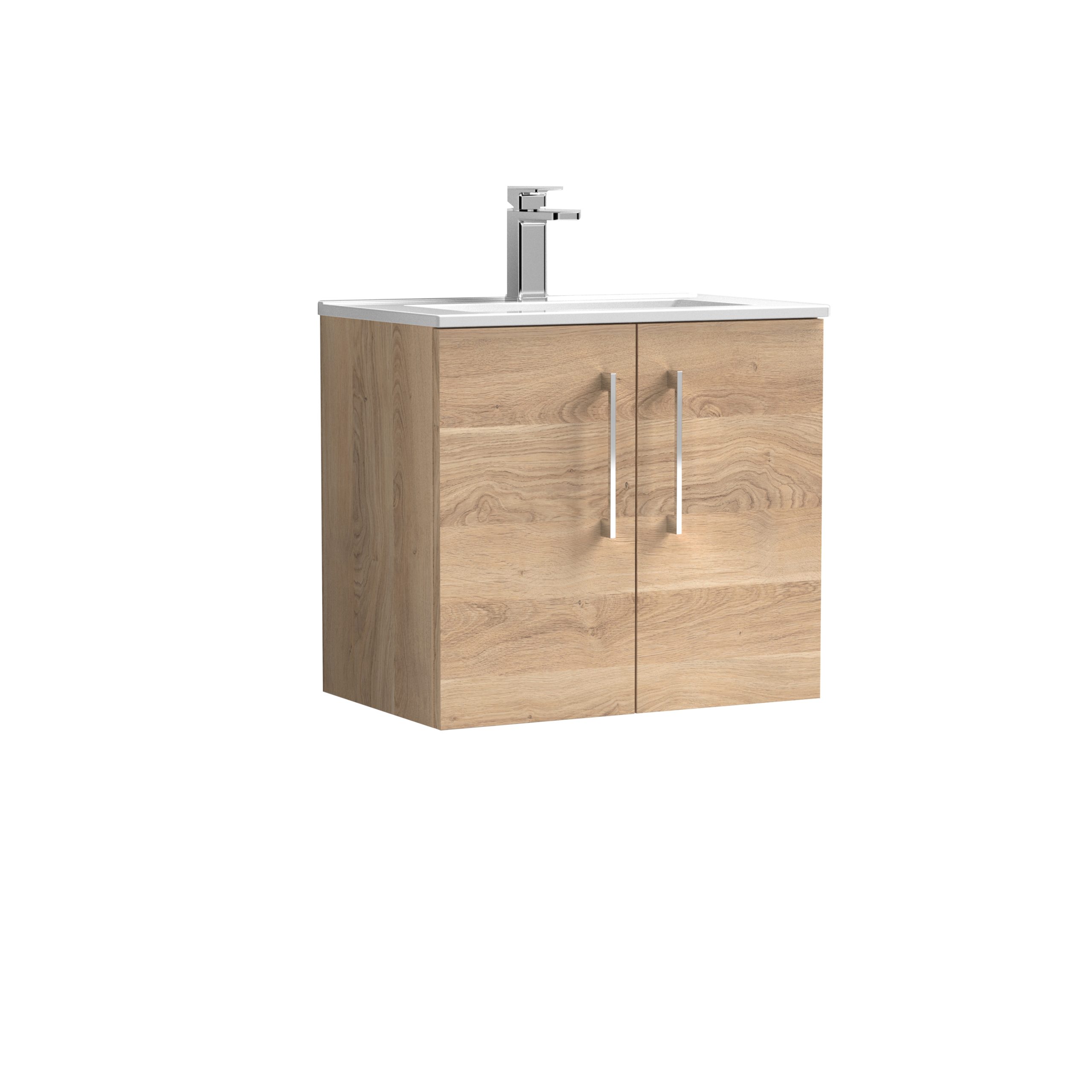 arn3023b_furn_v1_co.jpg 600mm Wall Hung 2-Door Vanity & Basin 2 - Image 1