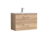 800mm Wall Hung 2-Drawer Vanity & Basin 4