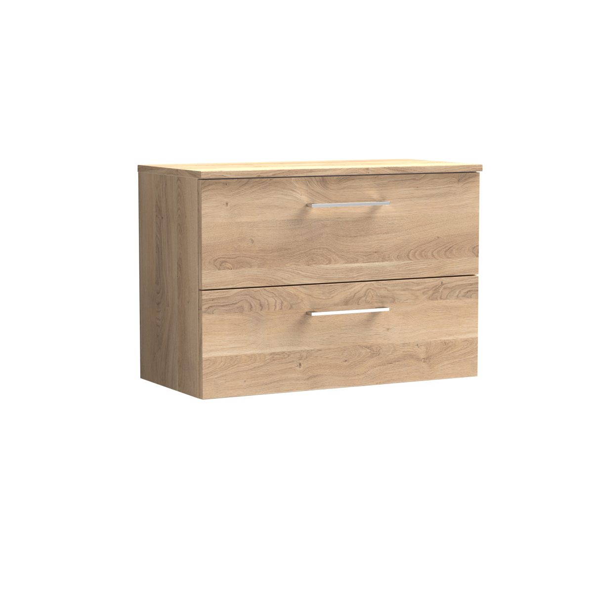 800mm Wall Hung 2-Drawer Vanity & Worktop - Image 1