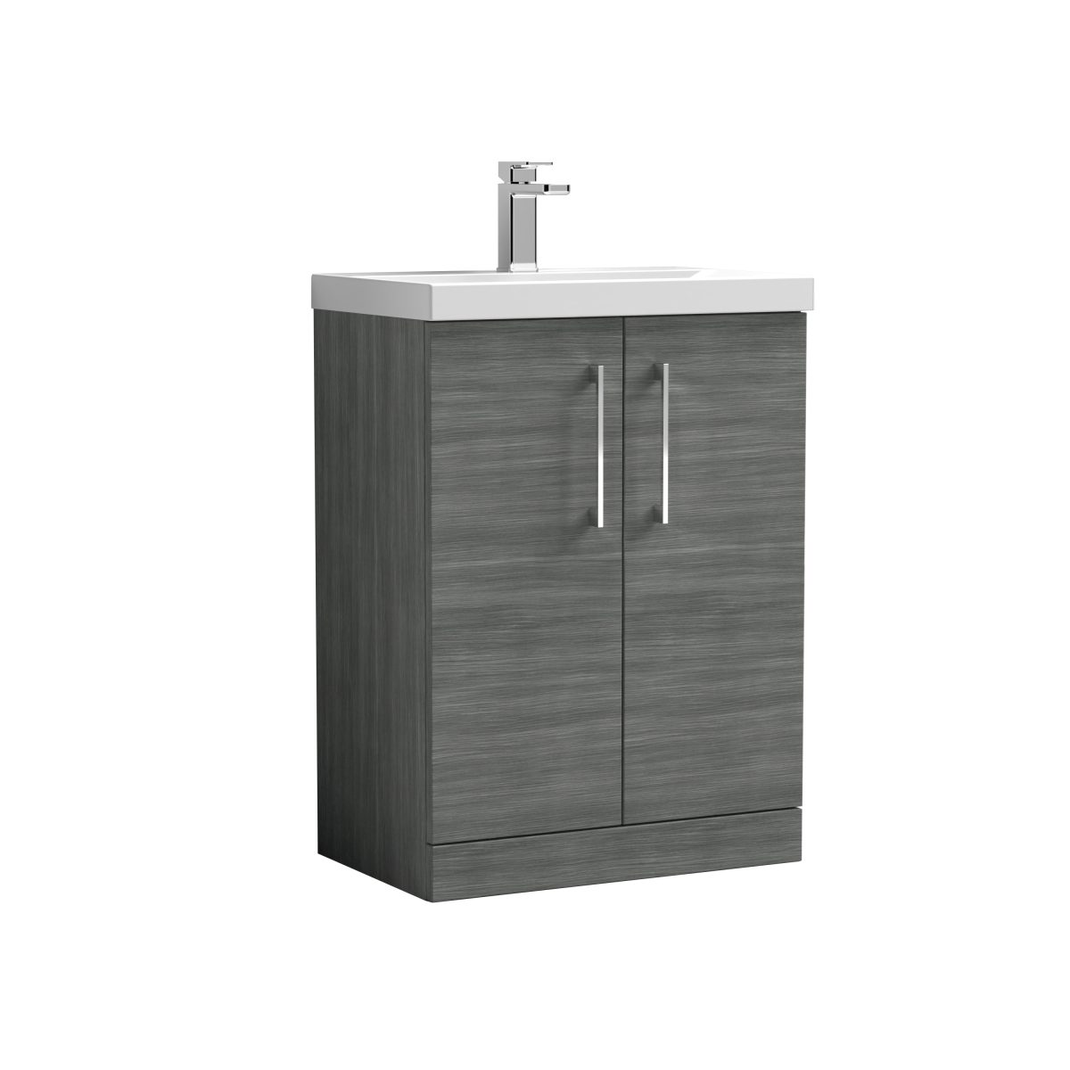 600mm Floor Standing 2 Door Vanity & Basin 1 - Image 1