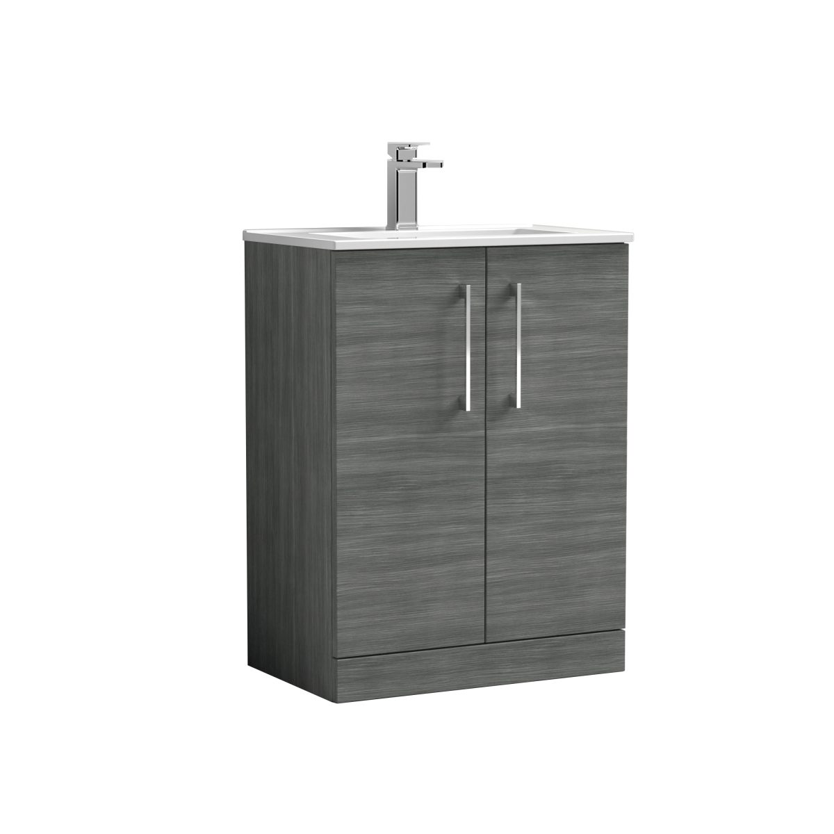 600mm Floor Standing 2 Door Vanity & Basin 2 - Image 1