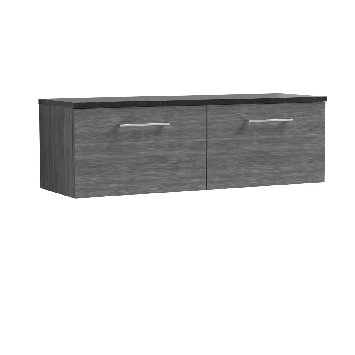1200mm Wall Hung 2-Drawer Vanity & Laminate Worktop - Image 1