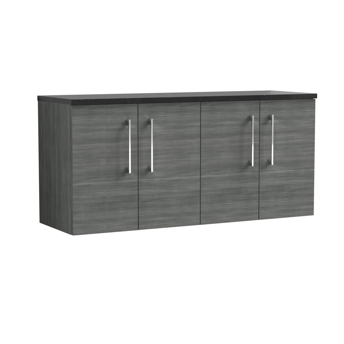 1200mm Wall Hung 4-Door Vanity & Laminate Worktop - Image 1