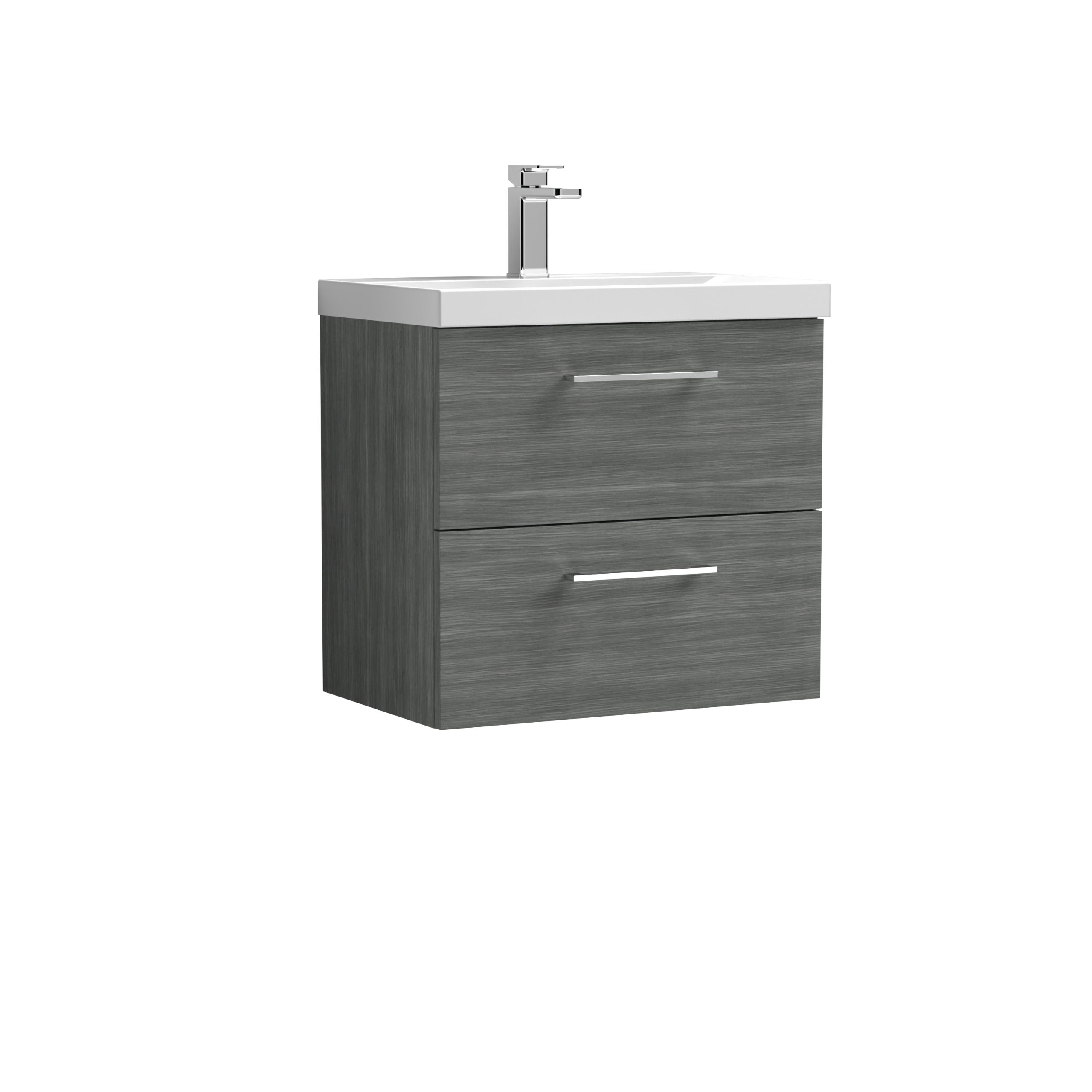 arn524a_furniture_v1_co.jpg 600mm Wall Hung 2 Drawer Vanity & Basin 1 - Image 1