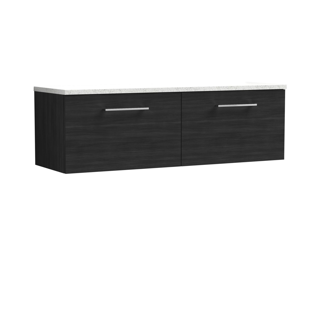 1200mm Wall Hung 2-Drawer Vanity & Laminate Worktop - Image 1