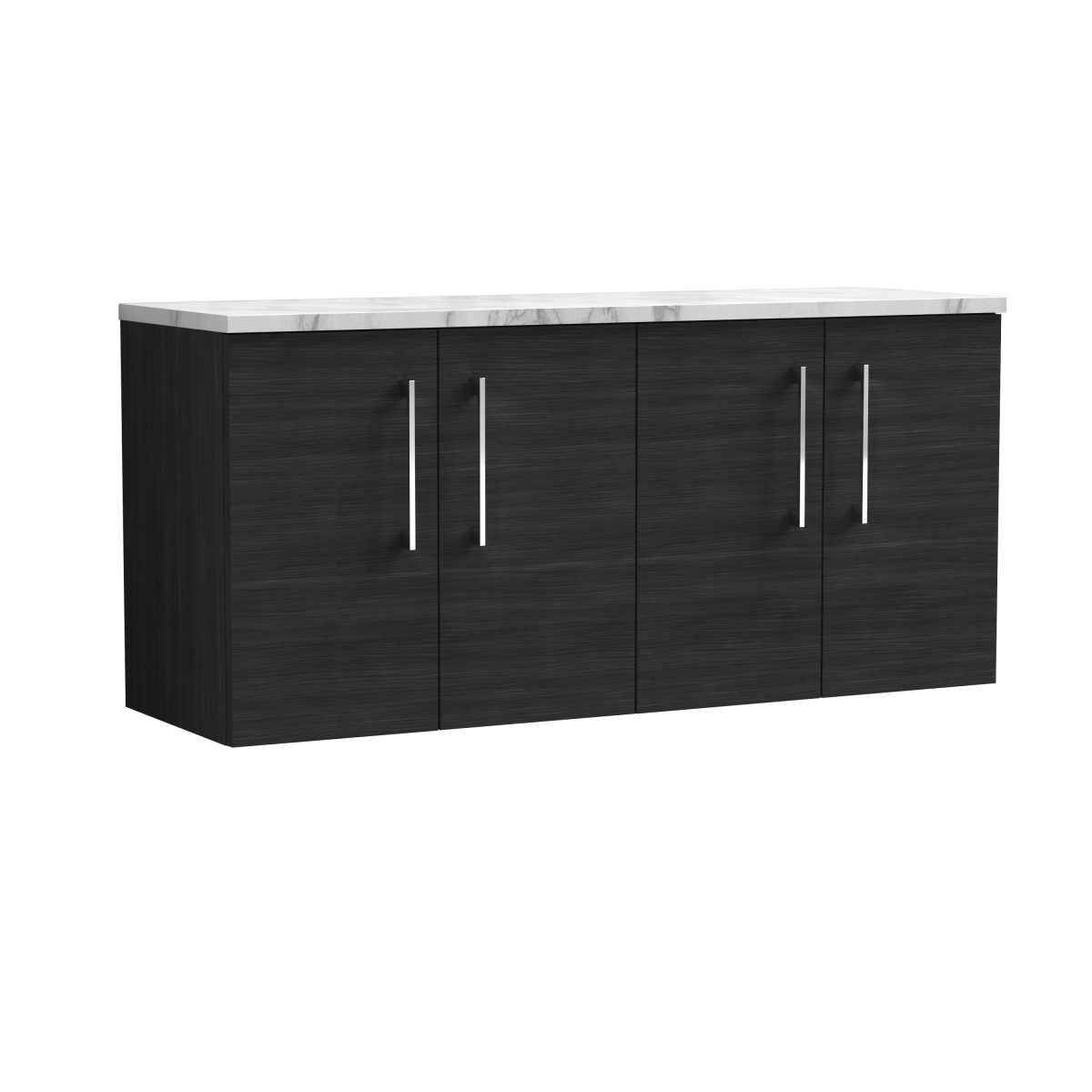 1200mm Wall Hung 4-Door Vanity & Laminate Worktop - Image 1