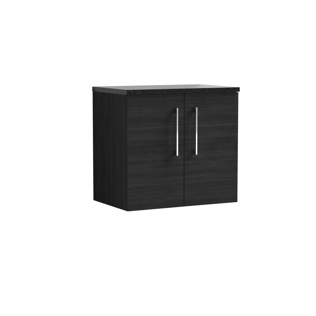 600mm Wall Hung 2 Door Vanity & Laminate Top - Image 1
