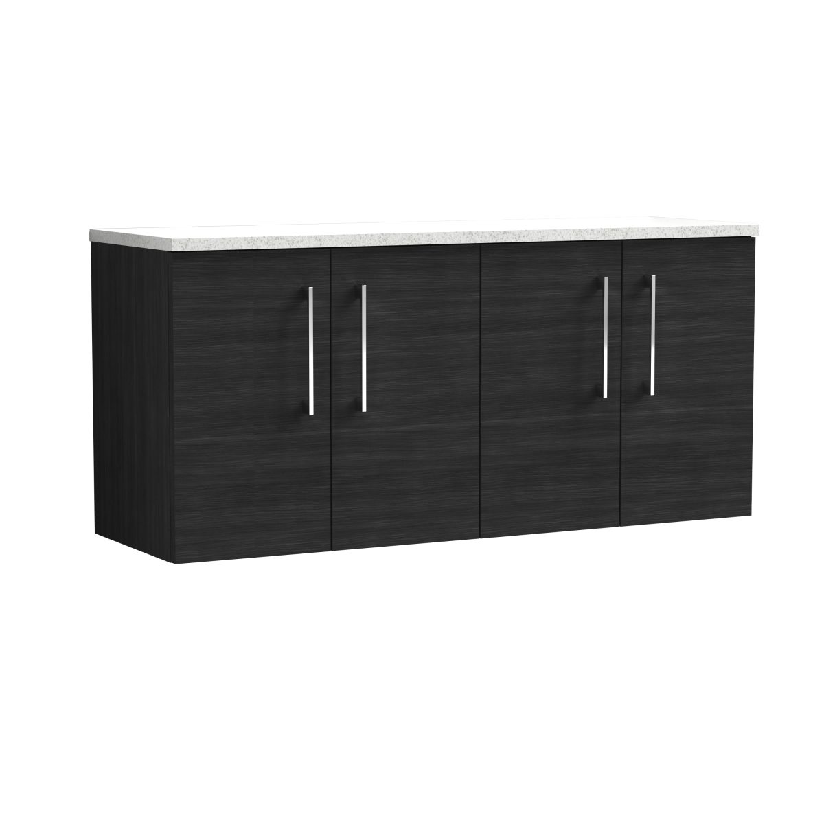 1200mm Wall Hung 4-Door Vanity & Laminate Worktop - Image 1