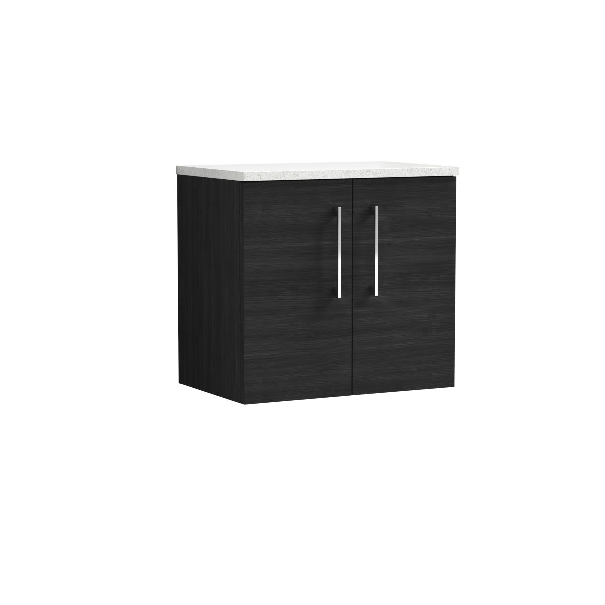 600mm Wall Hung 2 Door Vanity & Laminate Top - Image 1