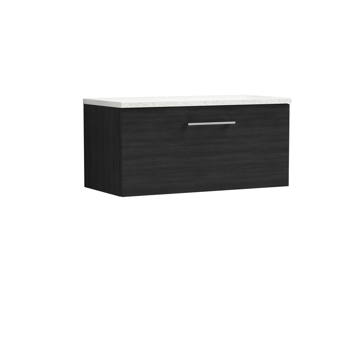 800mm Wall Hung 1 Drawer Vanity & Laminate Top - Image 1