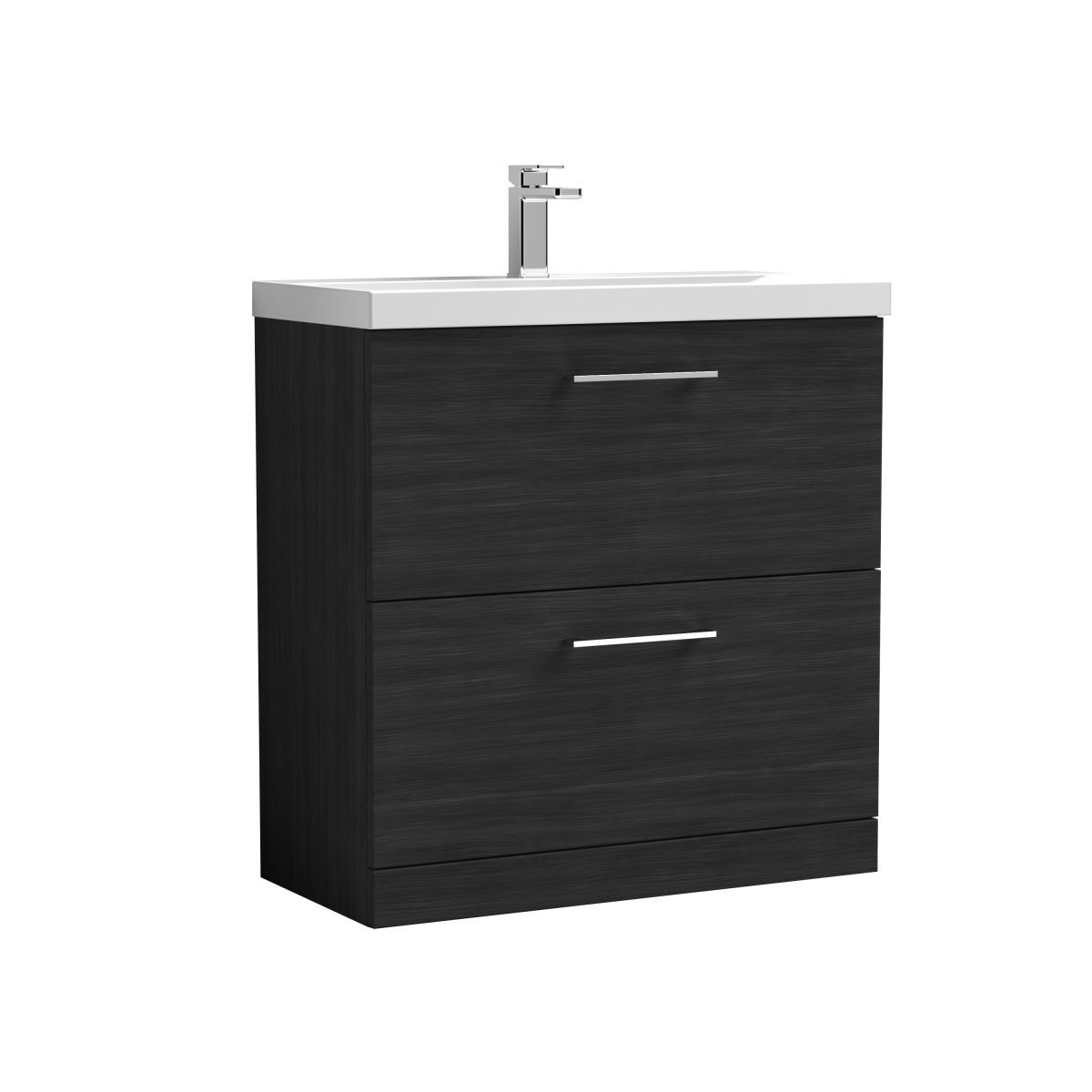 800mm Floor Standing 2 Drawer Vanity & Basin 1 - Image 1