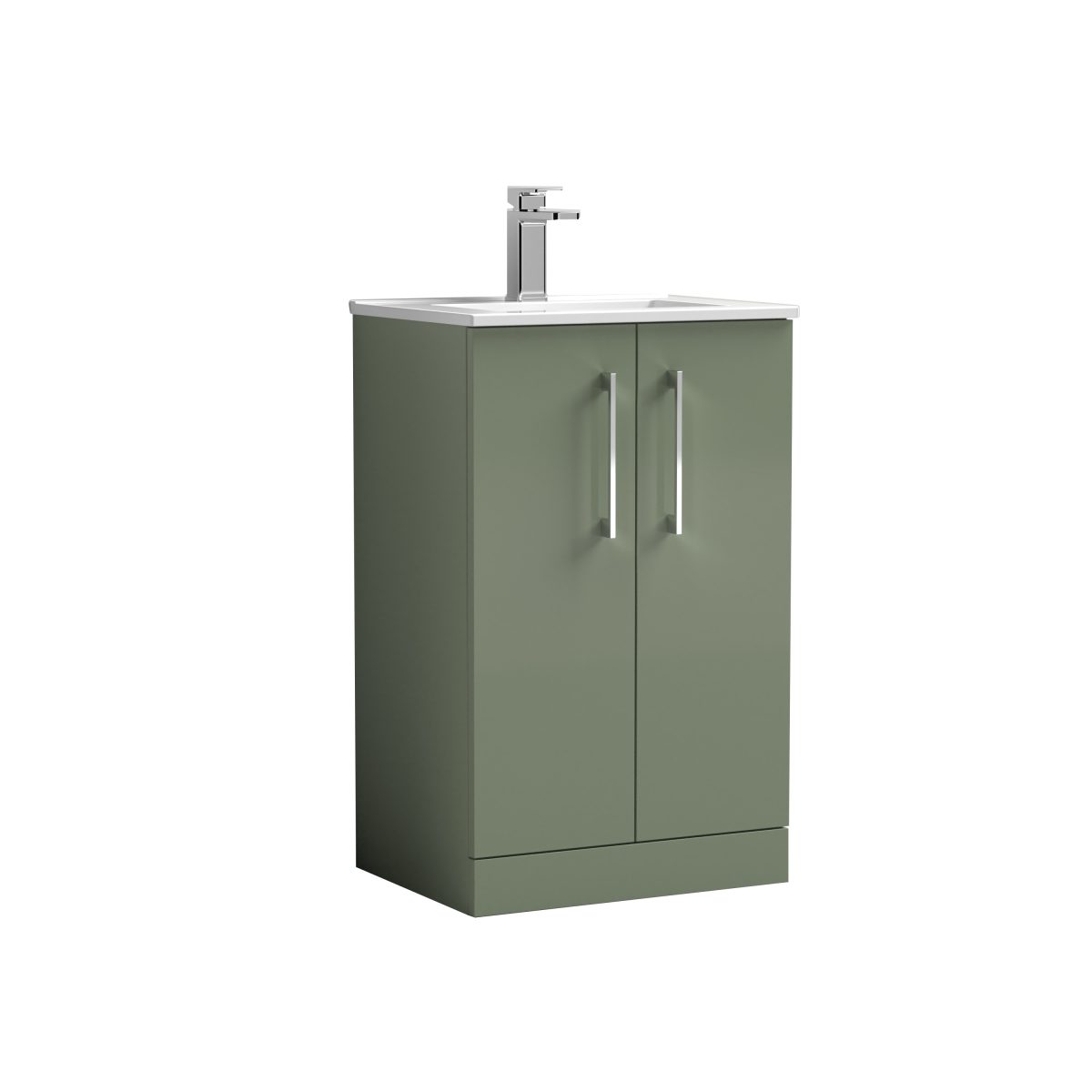 500mm Floor Standing 2 Door Vanity & Basin 2 - Image 1