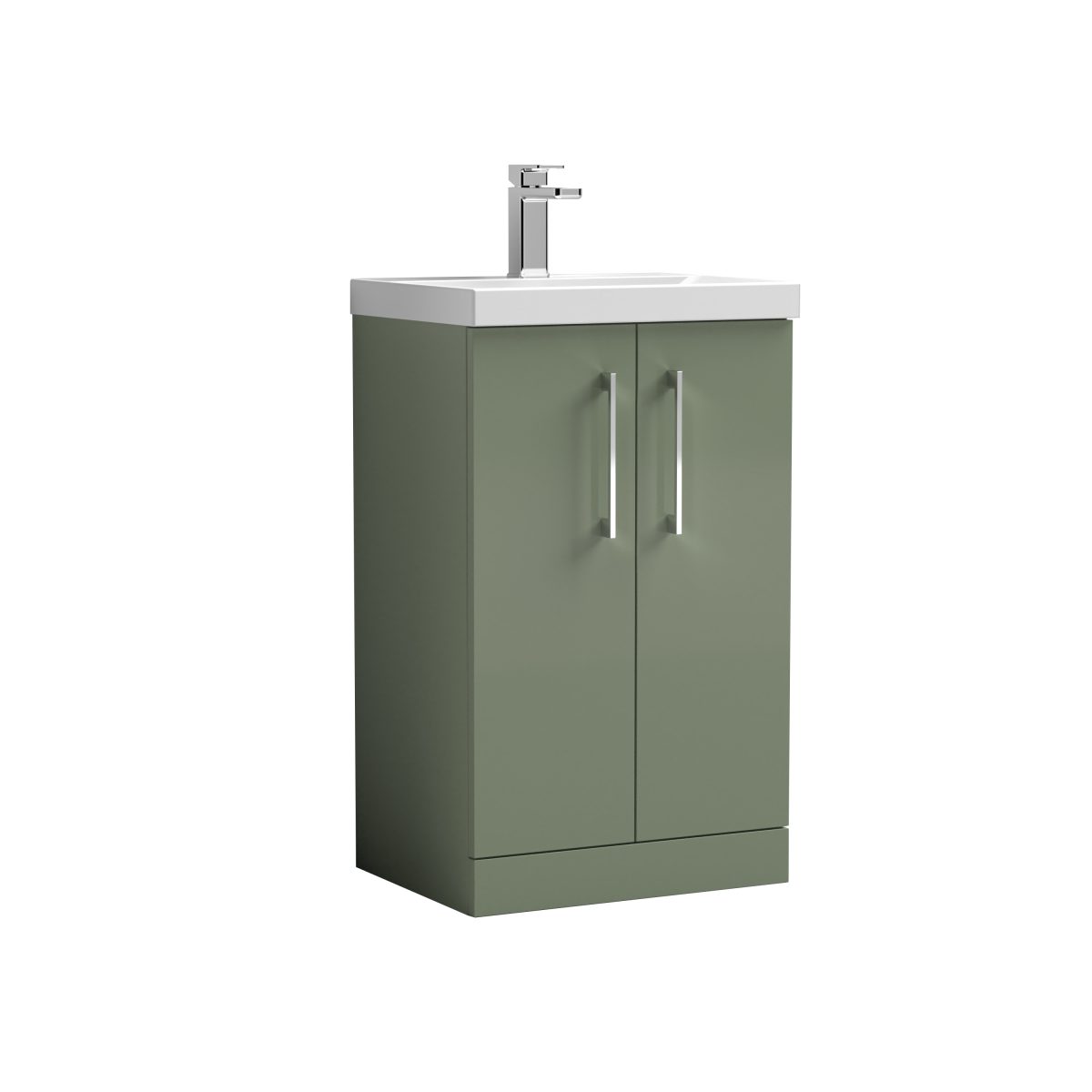 500mm Floor Standing 2 Door Vanity & Basin 3 - Image 1