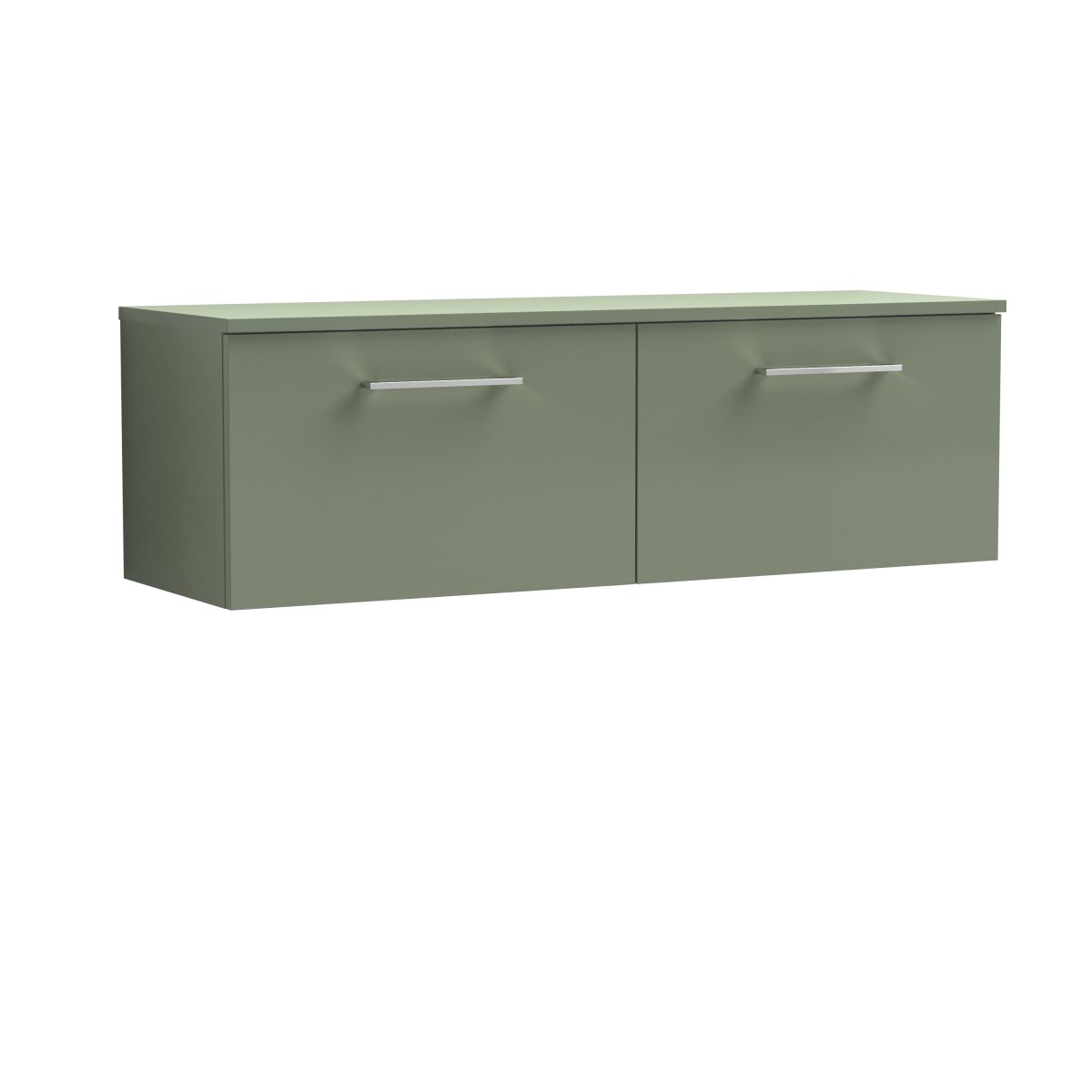 1200mm Wall Hung 2 Drawer Vanity & Worktop - Image 1