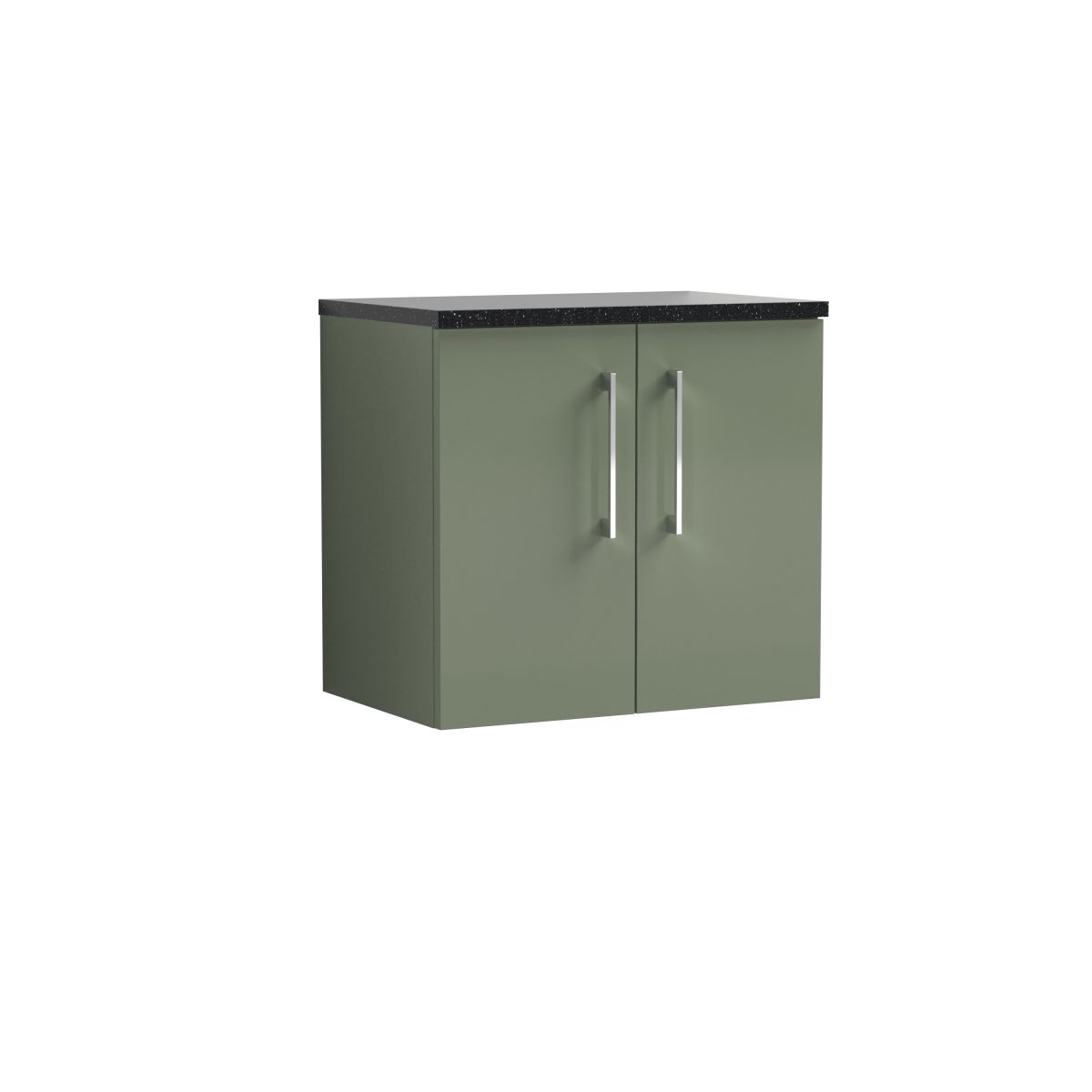 600mm Wall Hung 2 Door Vanity & Laminate Top - Image 1