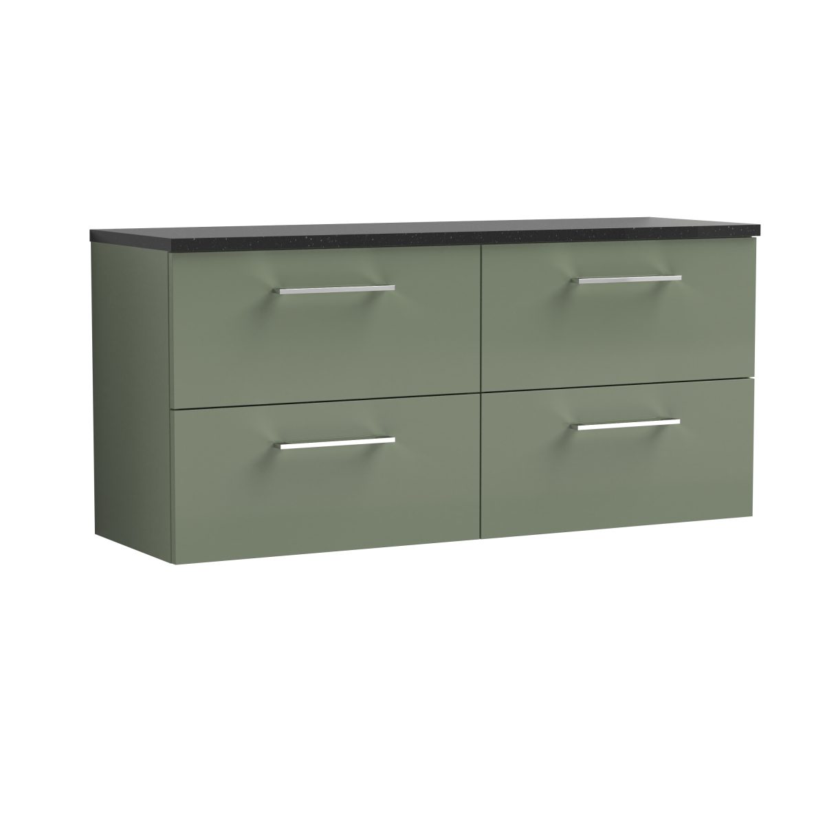 1200mm Wall Hung 4-Drawer Vanity & Laminate Worktop - Image 1