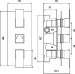 Triple Thermostatic Shower Valve - Image 2