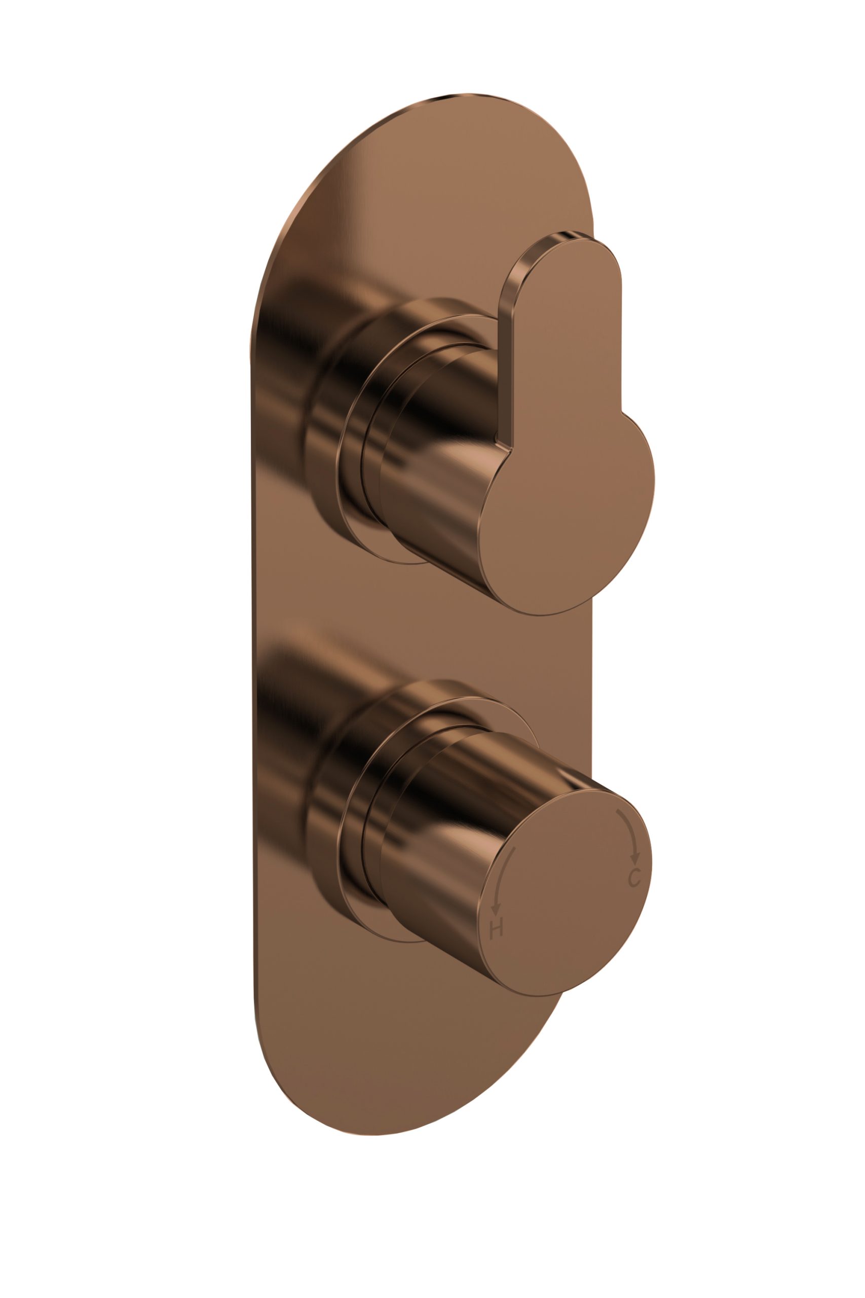 arv15tw02_showers_v1_co.jpg Arvan Twin Thermostatic Valve with Diverter - Image 1