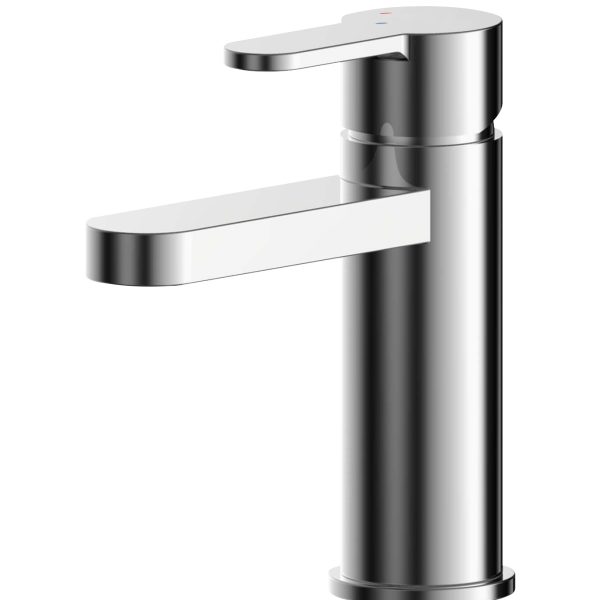 Eco Mono Basin Mixer With Push Button Waste