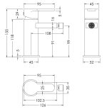 Mono Bidet Mixer With Pop-up Waste - Image 2