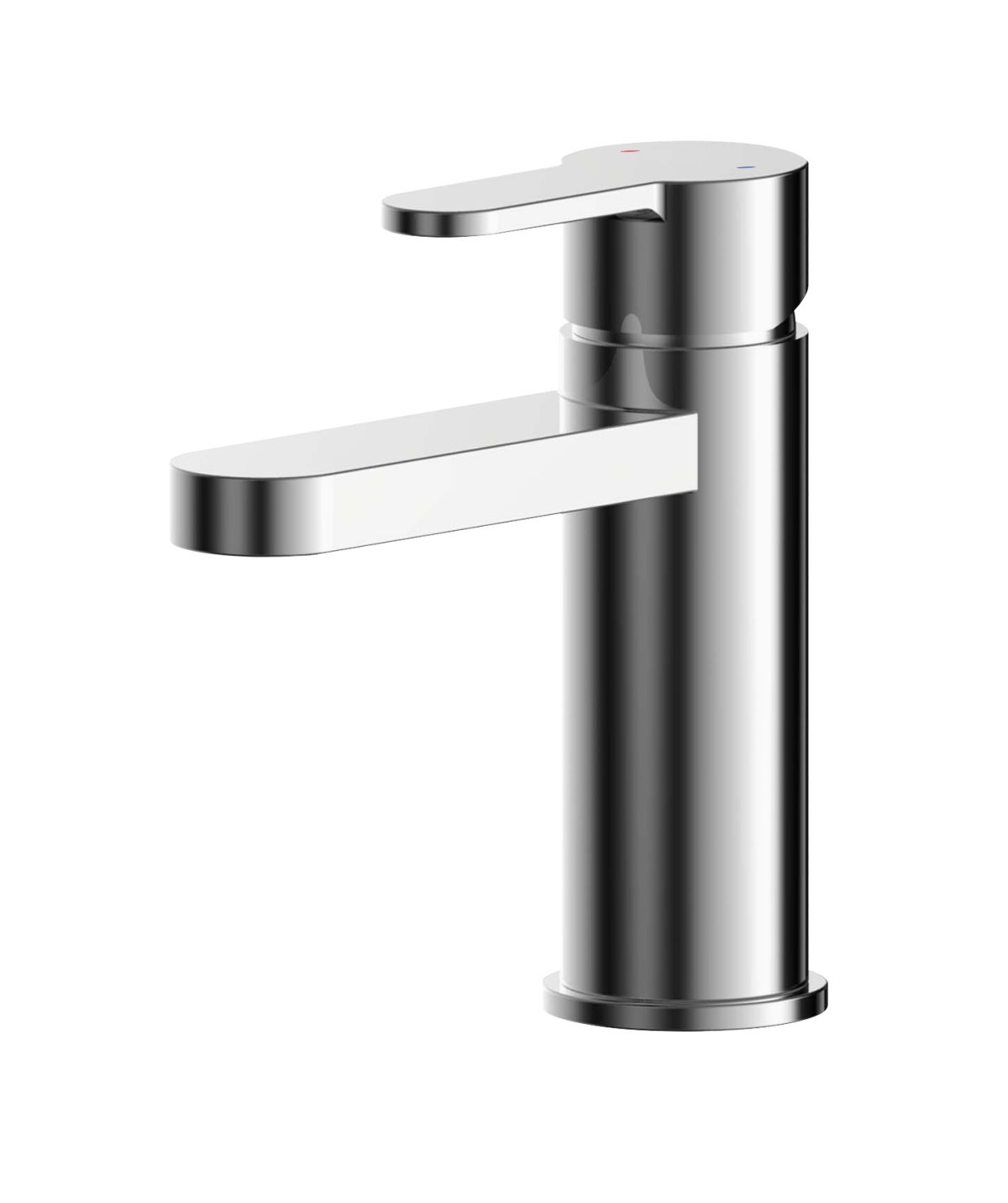 Mini Basin Mixer With Push Button Waste - Image 1