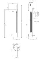 Freestanding Bath Shower Mixer - Image 2