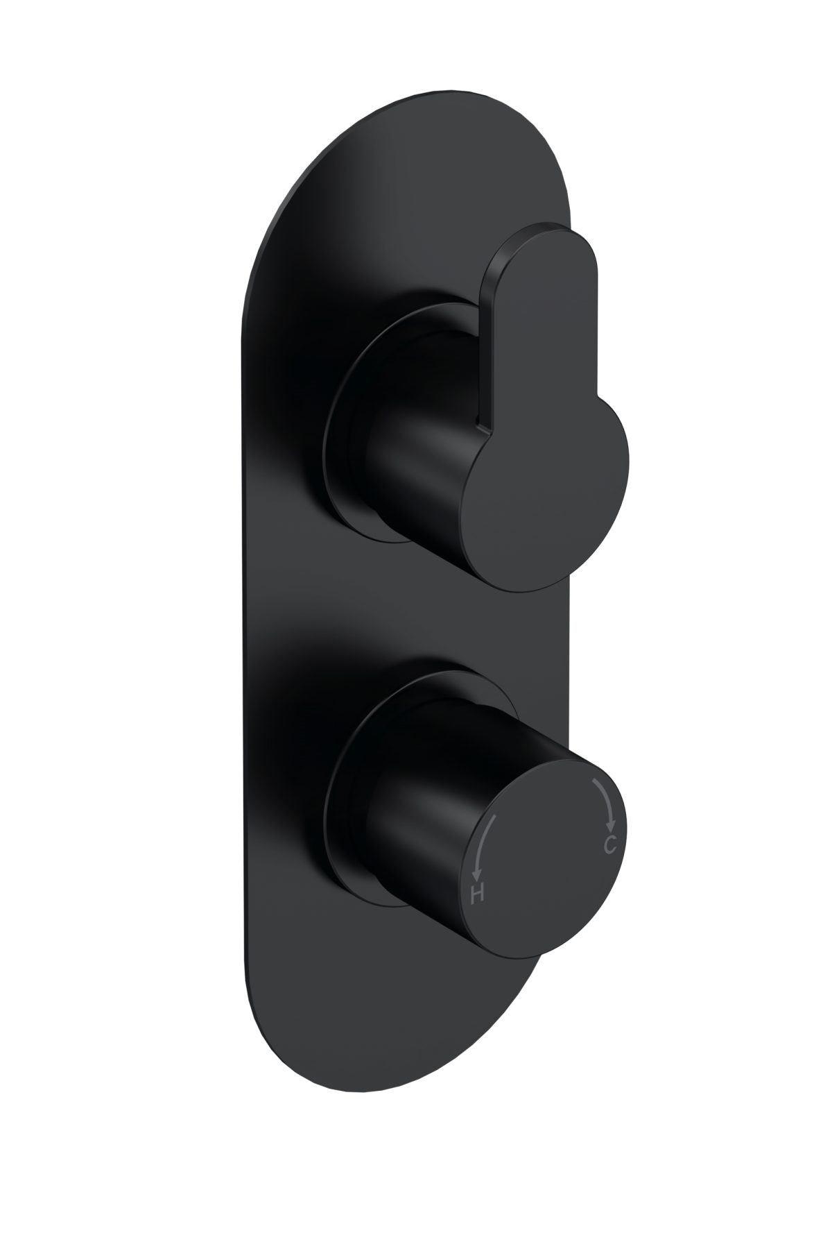 Twin Thermostatic Valve With Diverter - Image 1