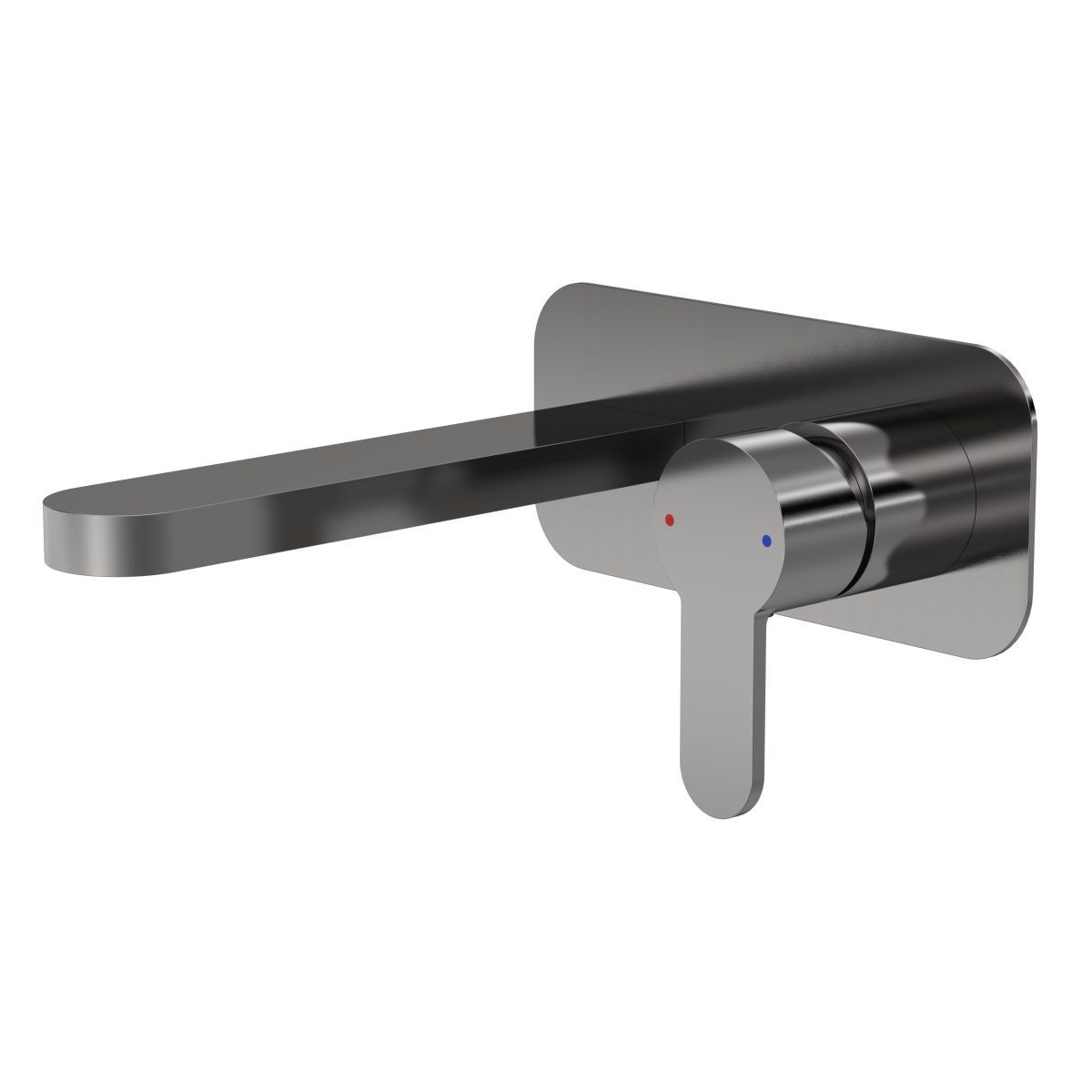 Wall Mounted 2 Tap Hole Basin Mixer With Plate - Image 1