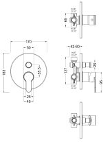 Manual Shower Valve With Diverter - Image 2