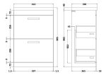 600mm Floor Standing Vanity With Basin 1 - Image 2