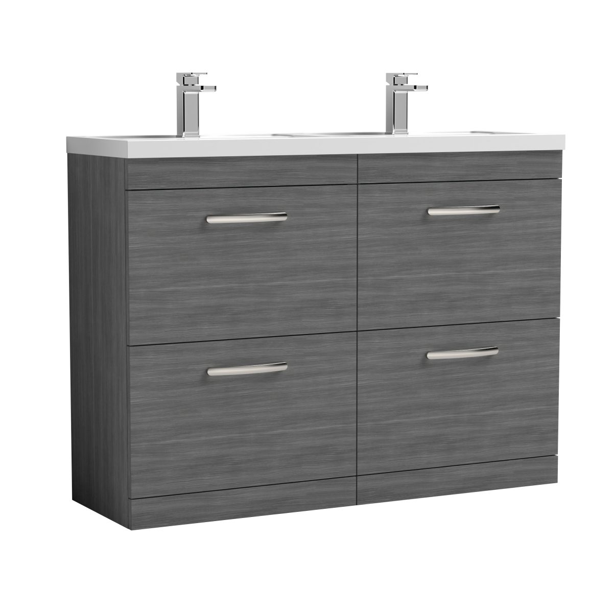 1200mm Floor Standing Cabinet With Double Basin - Image 1