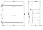 800mm Floor Standing Vanity With Basin 1 - Image 2
