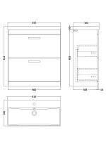 800mm Floor Standing Vanity With Basin 3 - Image 2
