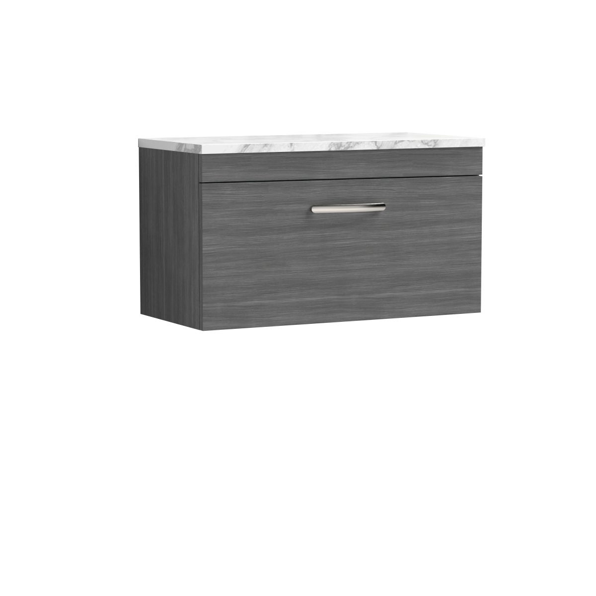 800 Wall Hung Single Drawer Unit & Laminate Worktop - Image 1