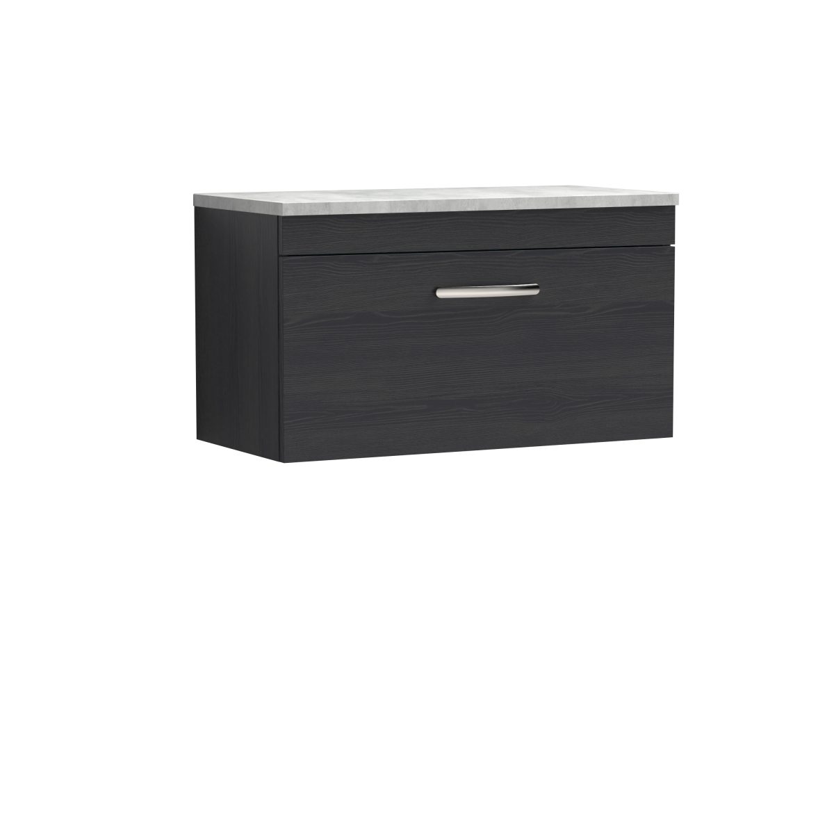 800mm Wall Hung Vanity With Grey Worktop - Image 1