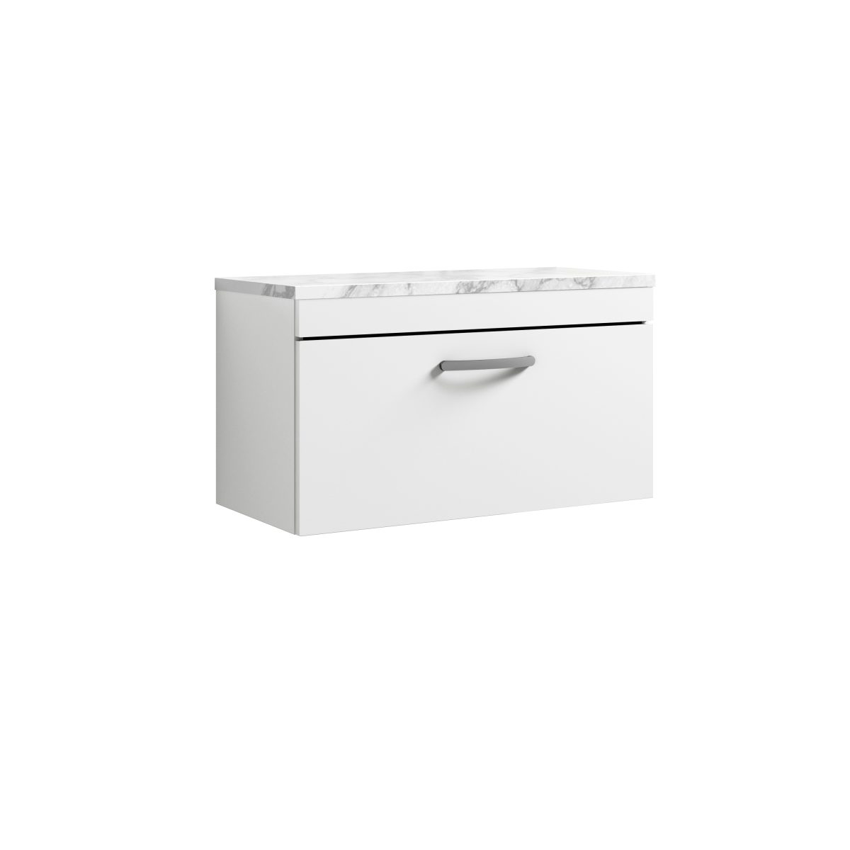 800 Wall Hung Single Drawer Unit & Laminate Worktop - Image 1