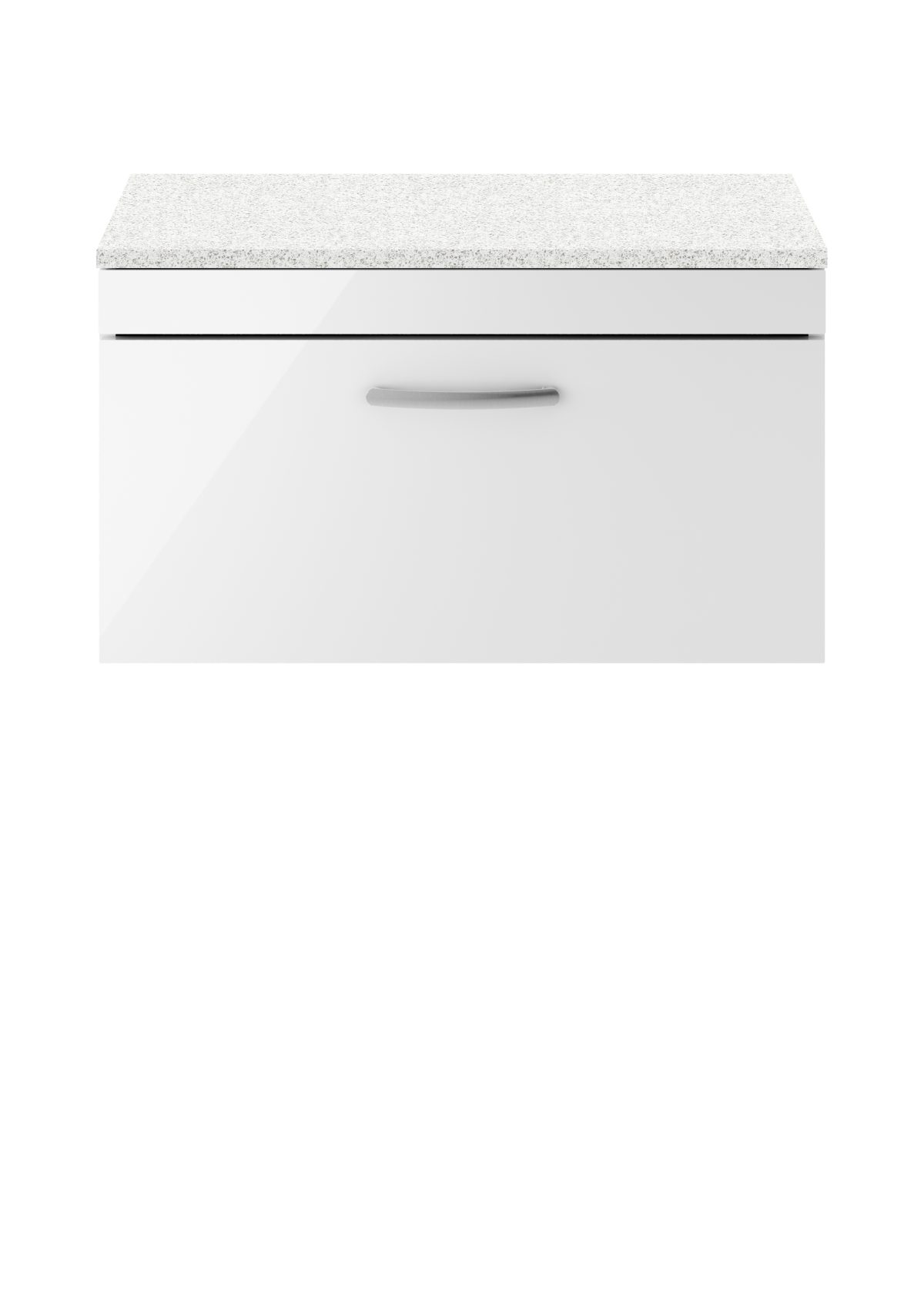 800mm Wall Hung Vanity With Sparkling White Worktop - Image 1