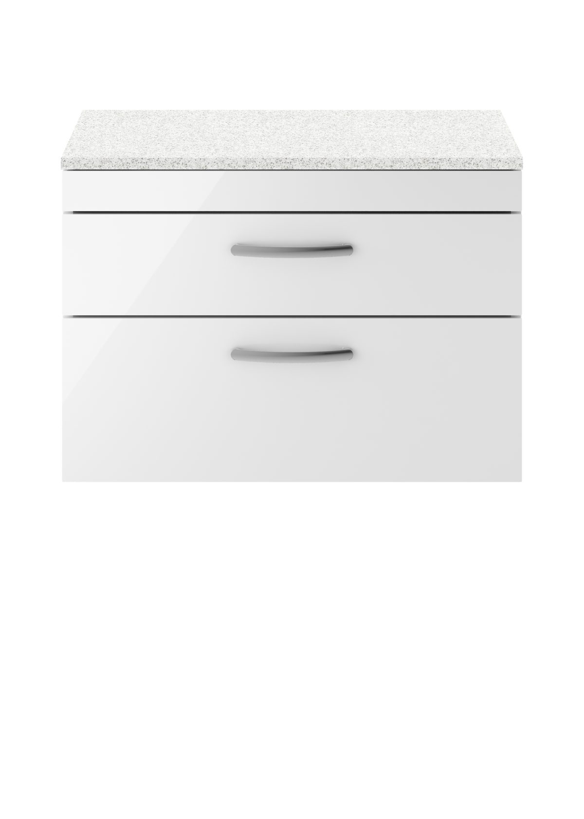 800mm Wall Hung Vanity With Sparkling White Worktop - Image 1