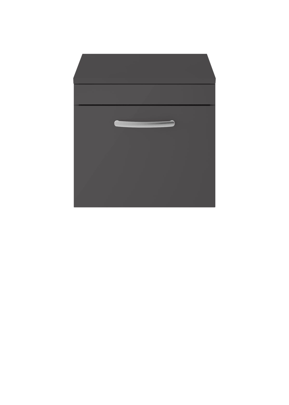 500mm Wall Hung Cabinet With Worktop - Image 1