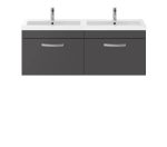 1200mm Wall Hung Cabinet With Double Basin