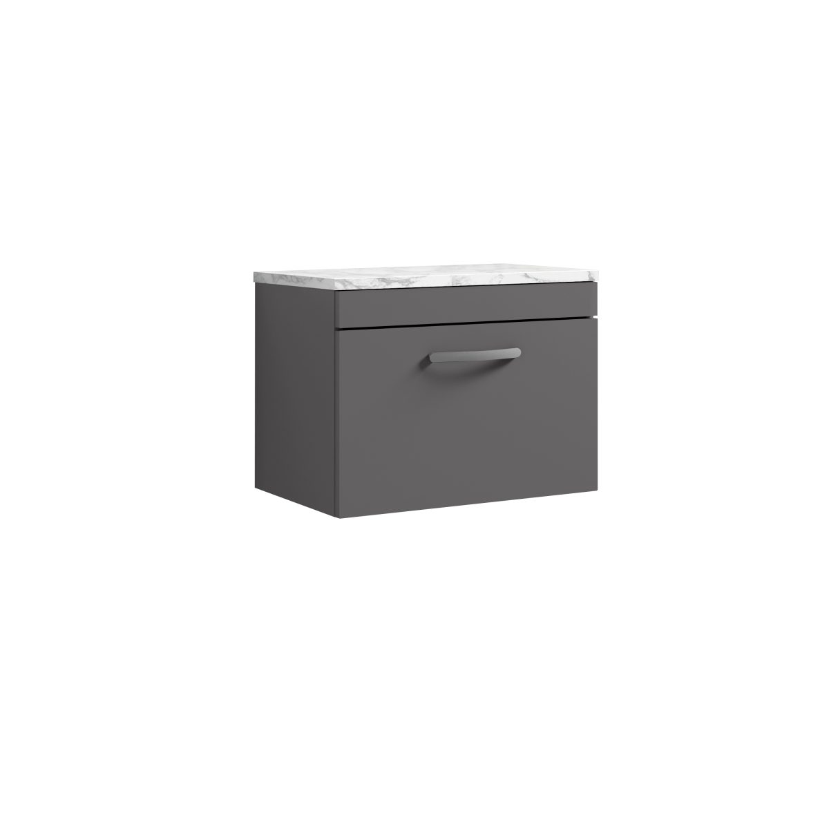 600 Wall Hung Single Drawer Unit & Laminate Worktop - Image 1