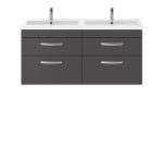 1200mm Wall Hung Cabinet With Double Basin