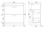 800mm Floor Standing Cabinet With Basin 2 - Image 3