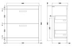 800mm Floor Standing Cabinet With Worktop - Image 2
