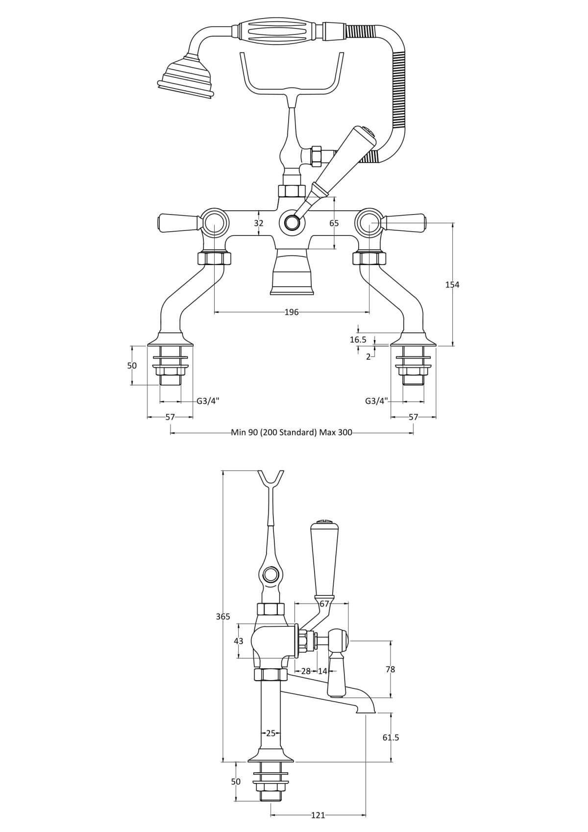 Bath Shower Mixer - Image 2