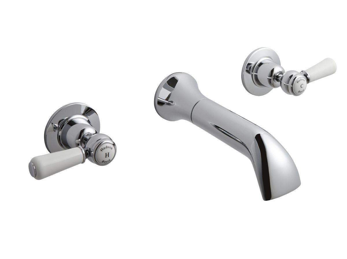Wall Mounted Bath Spout & Stop Taps - Image 1