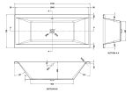 Eternalite Square Double Ended Bath 1700 x 750mm - Image 3