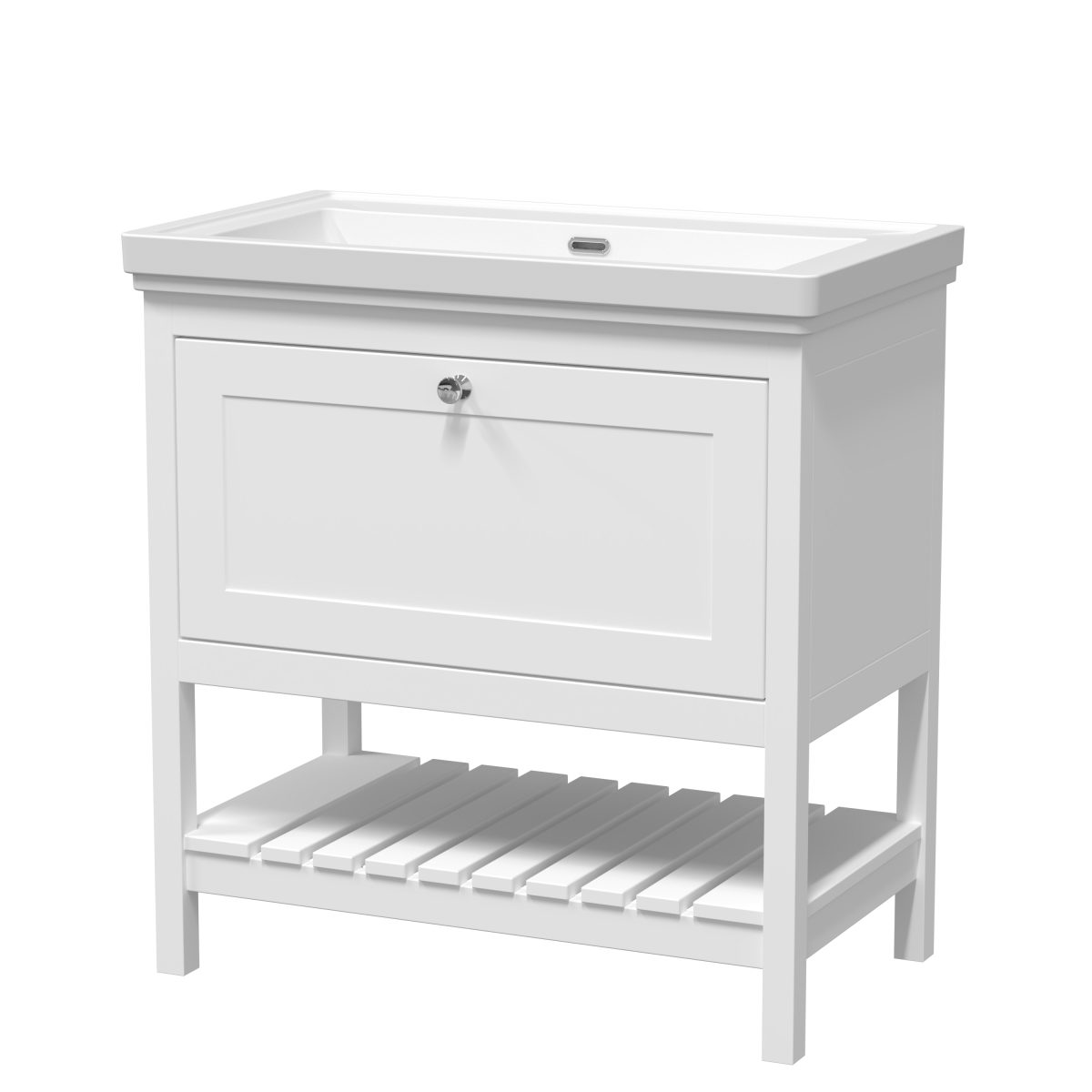 800mm Floor Standing Vanity & Basin 0TH - Image 1