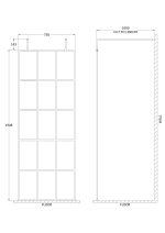 760mm Frame Screen with Arms and Feet - Image 2